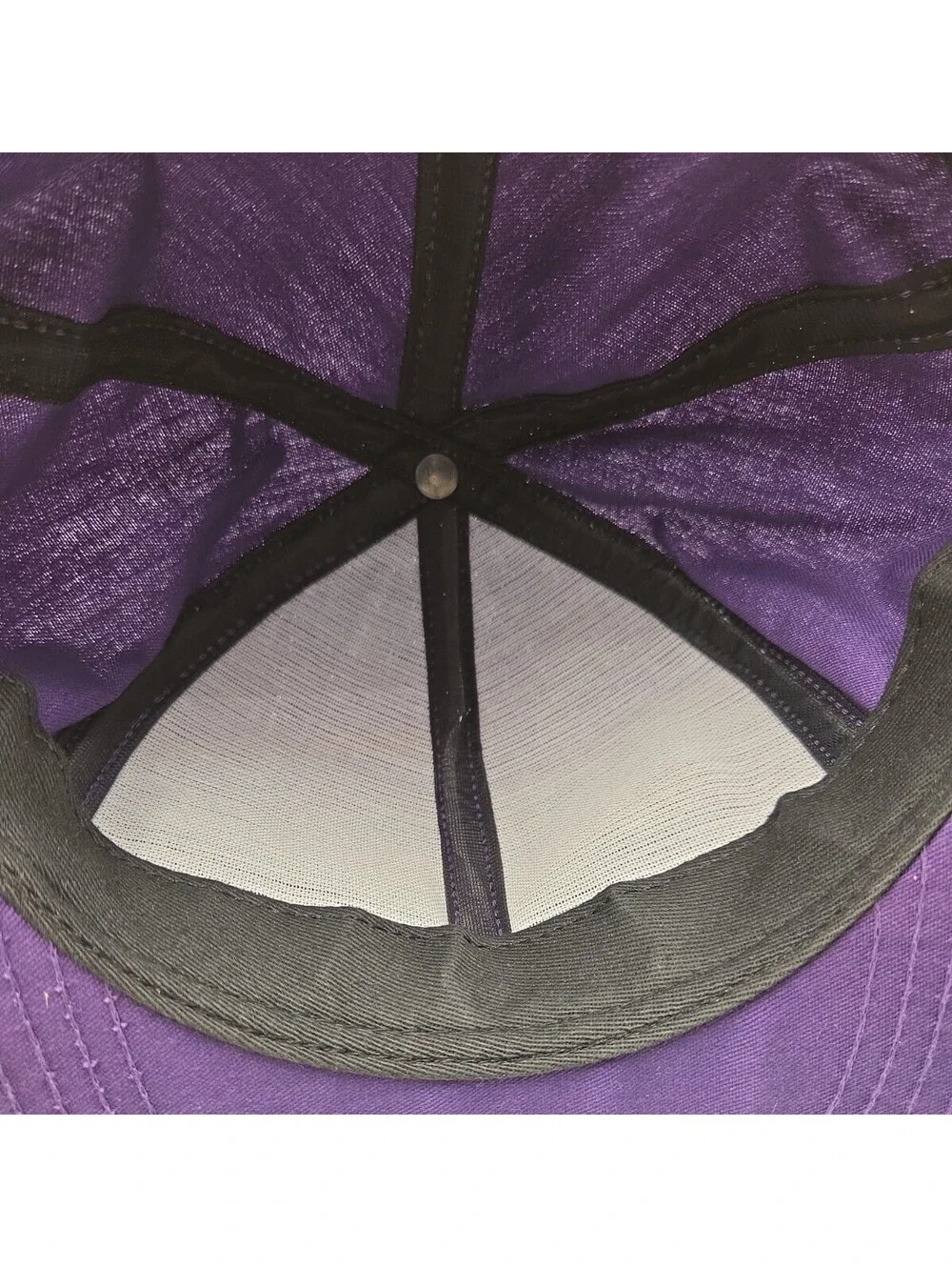 Vintage Minnesota Vikings AJD Rope Snapback Hat 80s Purple NFL Logo Cap Made USA